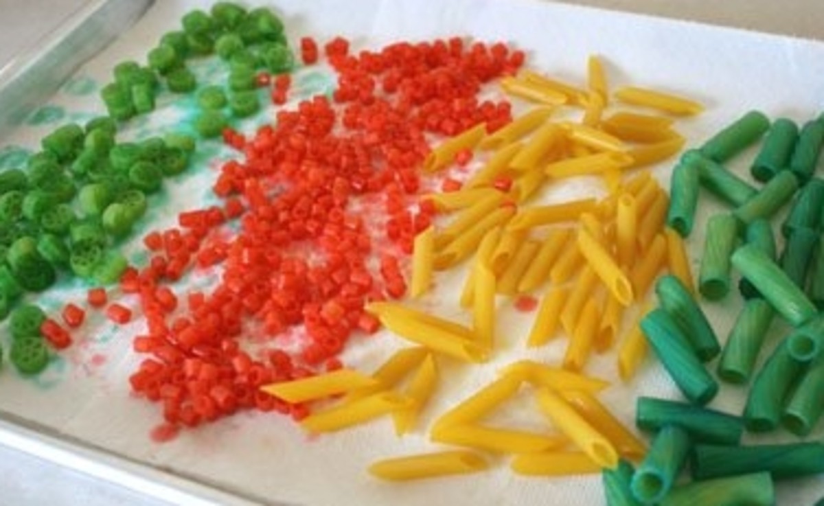 Colorful Pasta Jewelry - Fun and Easy Craft For Any Age