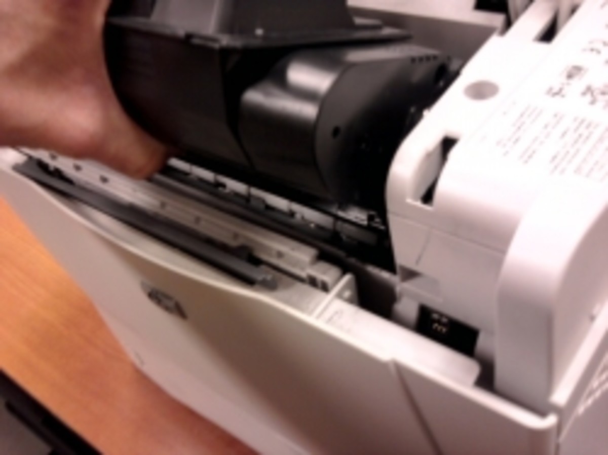 How To Change Laser Toner Ink Cartridge on HP LaserJet 4250n Printer