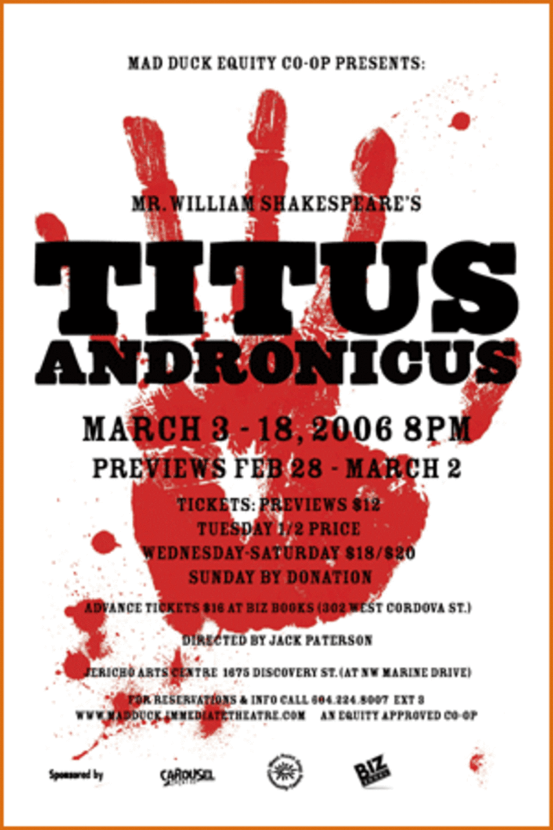 A Performance History of Shakespeare's Titus Andronicus