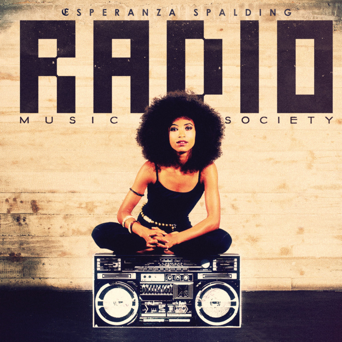 Just a girl and her radio ... I love it