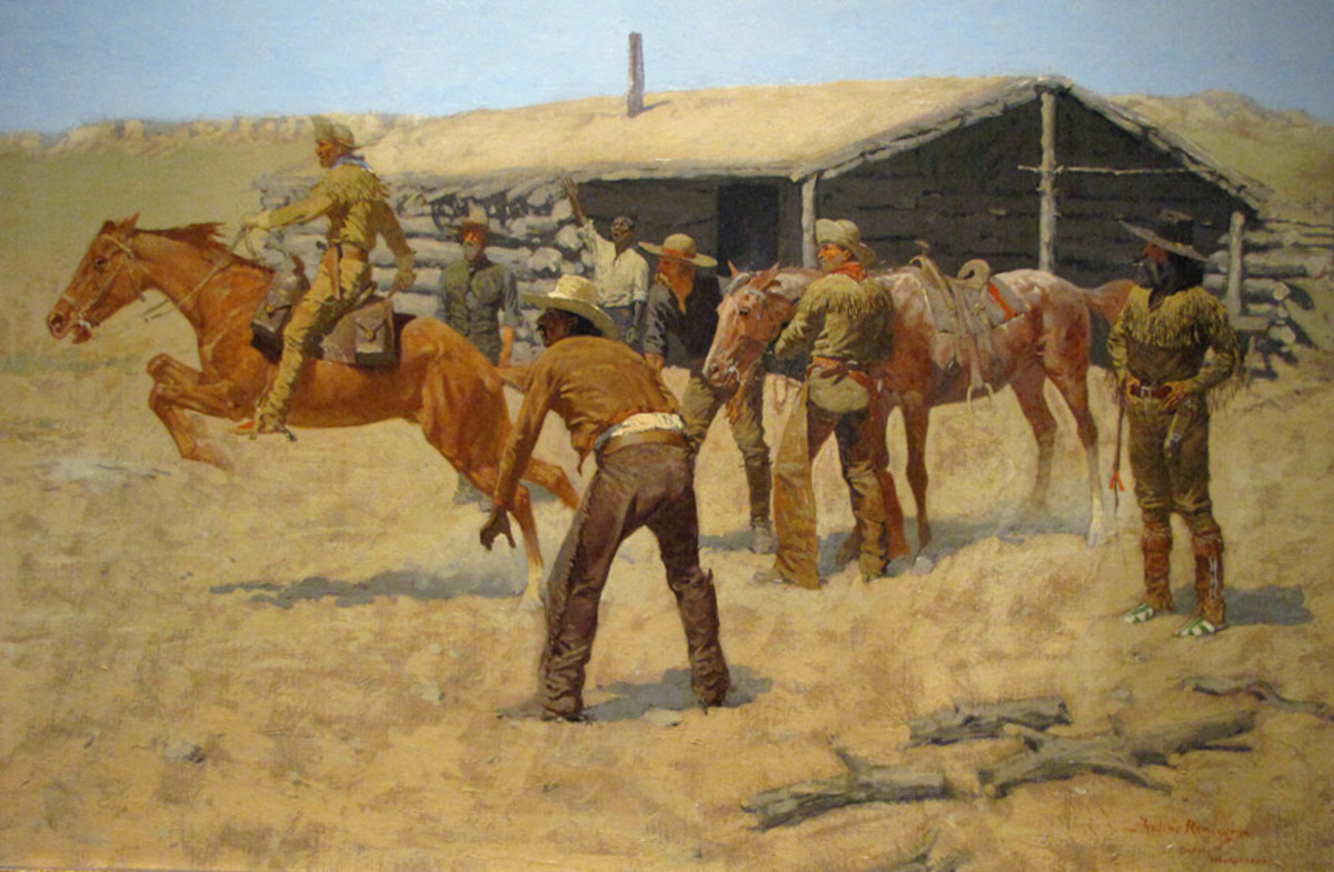 Western Framed Art found inside the Gilcrease Museum