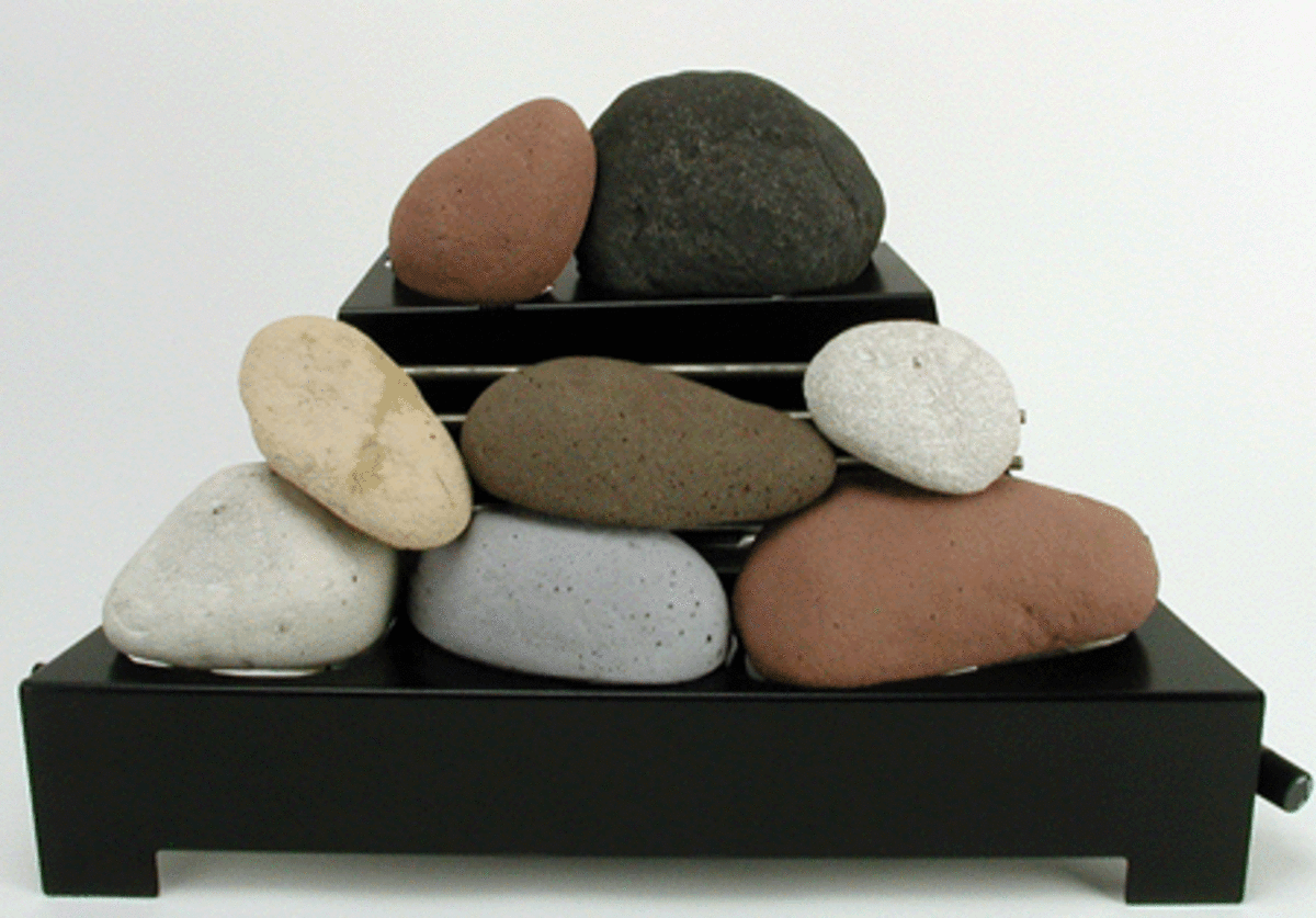 Vent free gas log fire stones are also available with various color options for your own personal design.