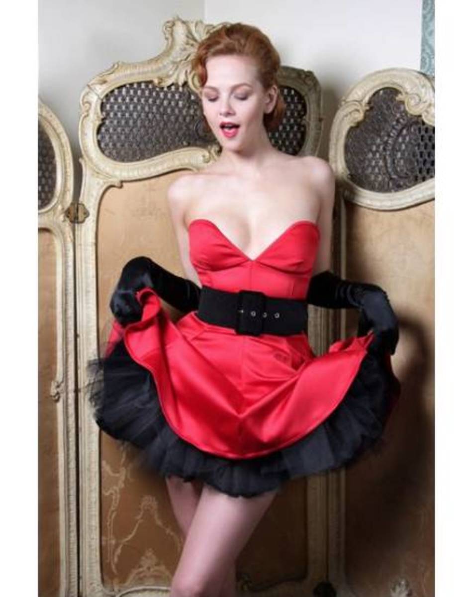 Baby Doll Dress with more than a hint of Burlesque