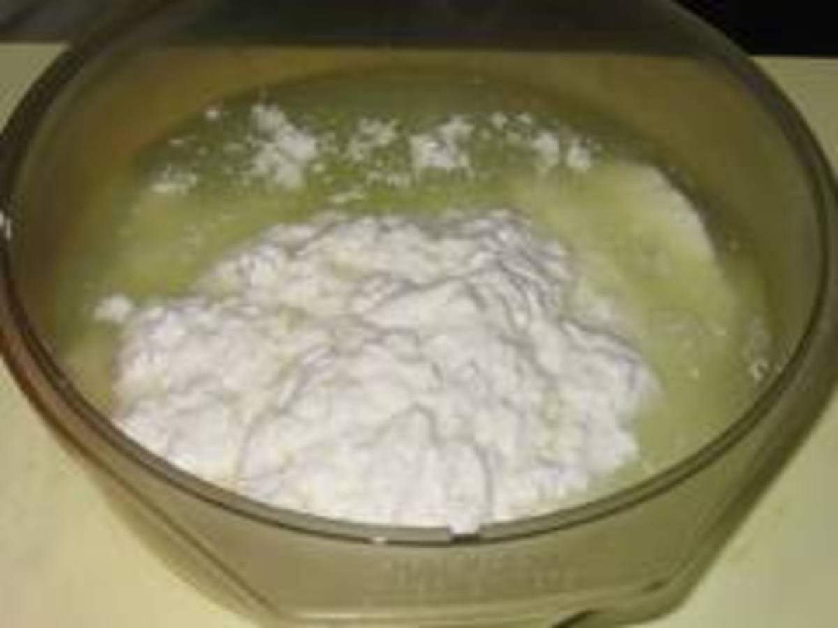 Whey separating and rising to the top of the curds