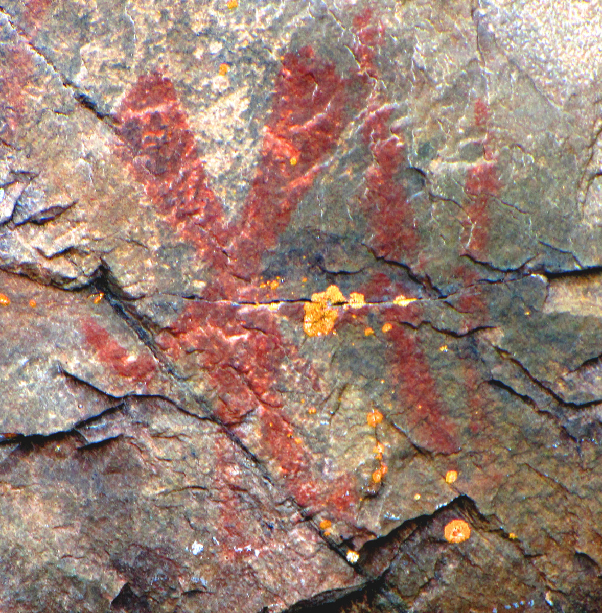 Nanabozho pictograph, Mazinaw Rock, Bon Echo Provincial Park, Ontario, Canada