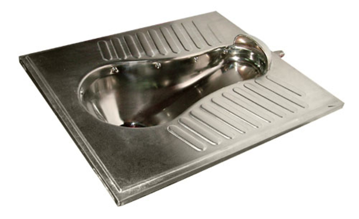 Stainless steel squat toilet