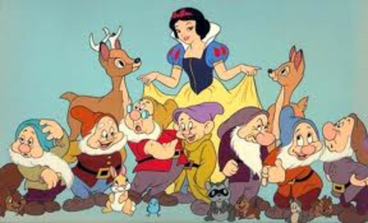Snow White with Dear Dwarfs and Dwarf Deer