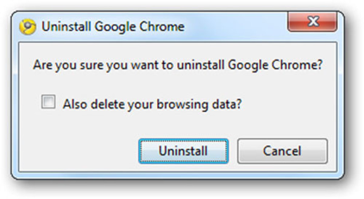 Uninstall Chrome?  Try the solution in the video first!