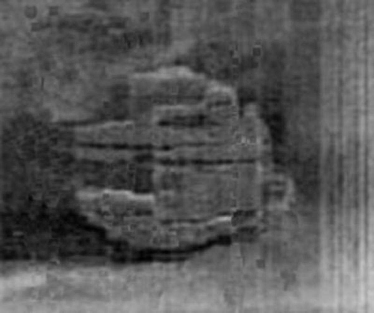 Original Baltic Sea UFO Side-scan sonar image - *See composite component image citation