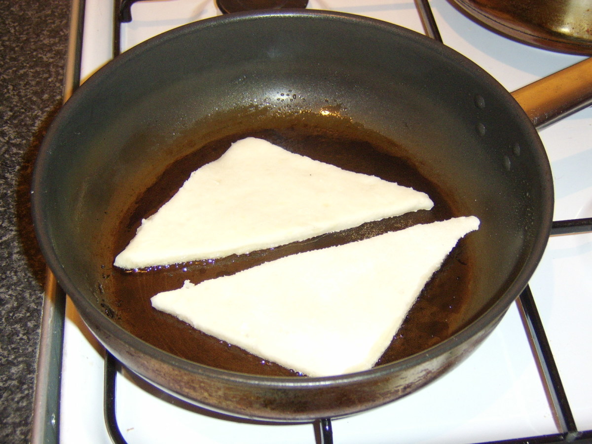 Tattie Scones in the Frying Pan