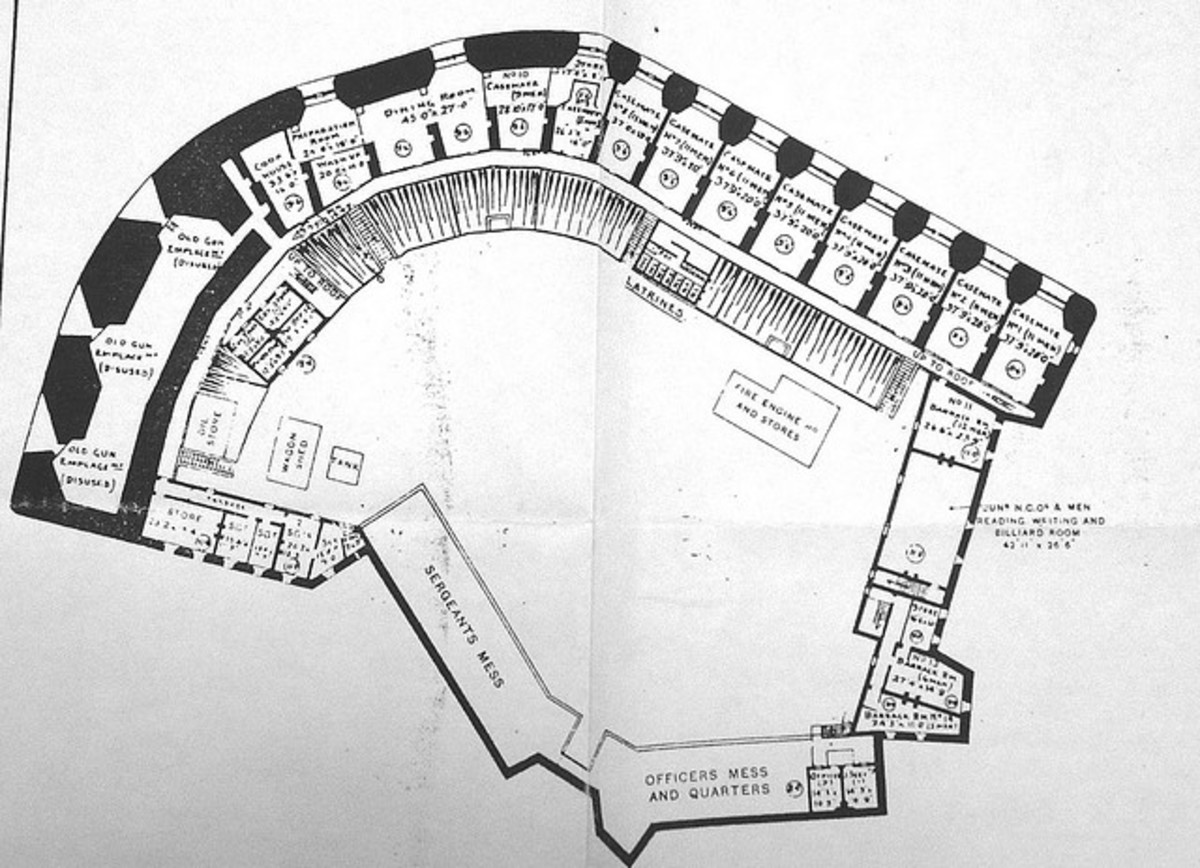 Plan of Shornemead as finally re-built (ground level)