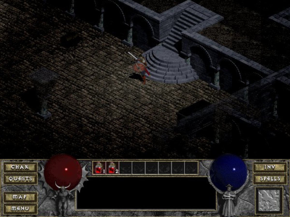 Diablo's dungeons are randomly generated but look pretty good considering.