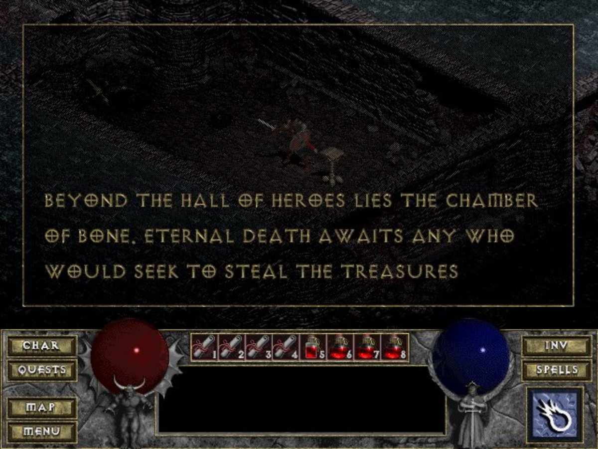 Various tomes are scattered through the dungeon that reveal more about the narrative.