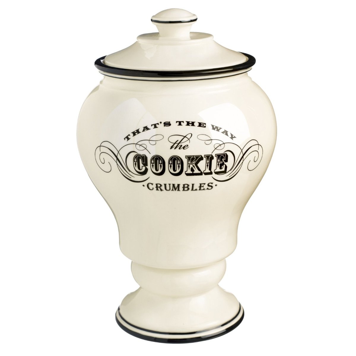 Vintage inspired ceramic cookie jar.