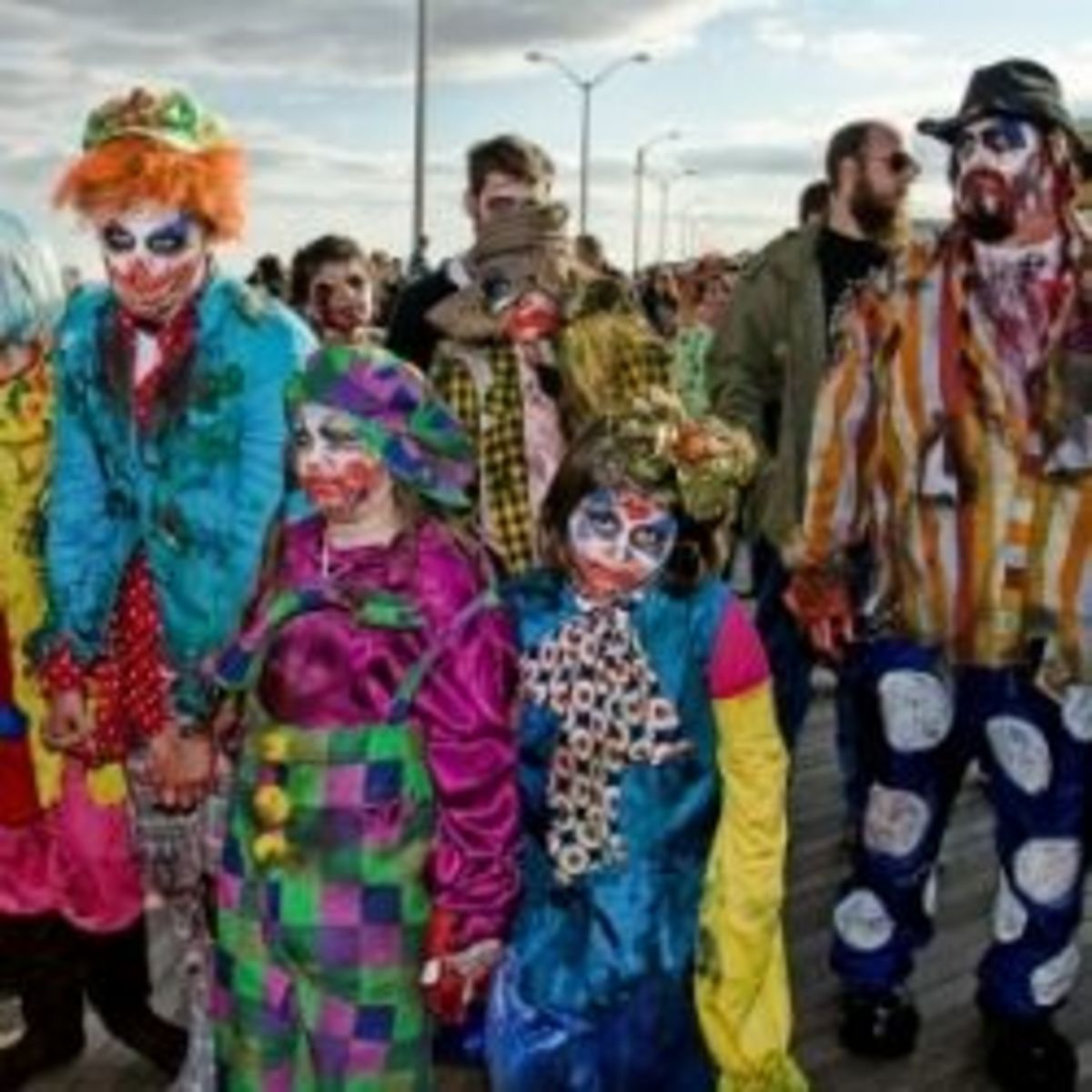 Zombie Walk - Clown Family by Bob Jagendorf [CC BY-SA 2.0] on Flickr