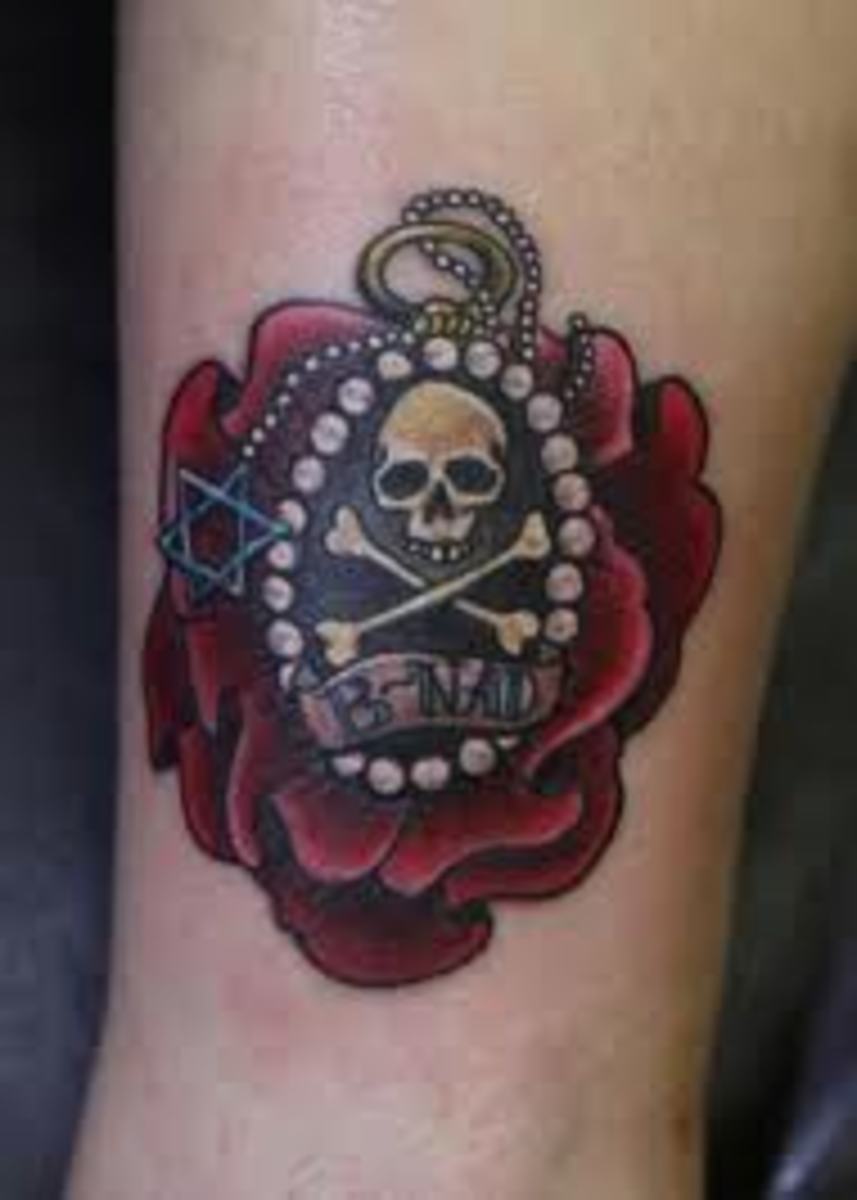 Skull and crossed bones  Cross bones Filigree tattoo Tattoos for guys
