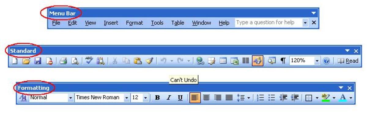 microsoft word toolbar