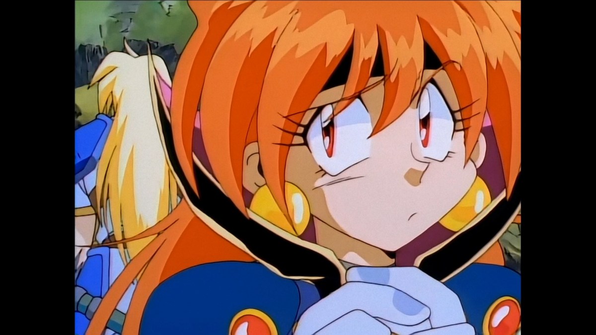 An awkward moment between Lina and Gourry punctuates their awkward introduction.