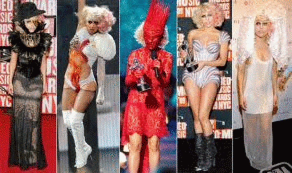 Does Lady Gaga hide behind her take on fashion?