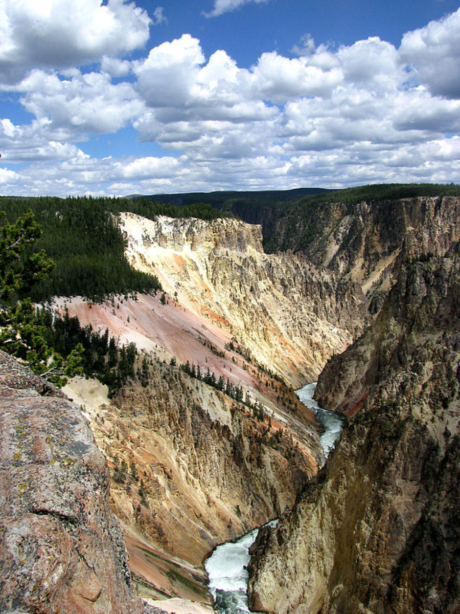 The Grand Canyon of the Yellowstone in Wyoming