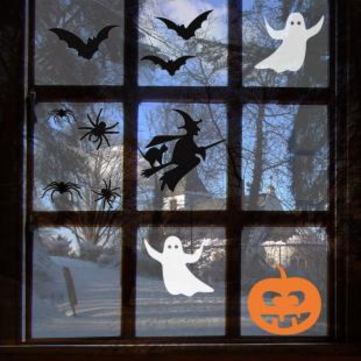 Halloween Window Decals, Stickers or Clings