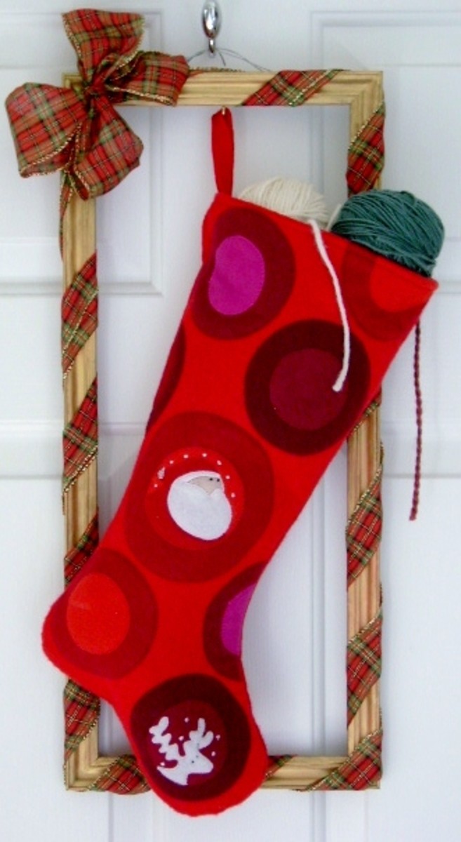 Christmas stocking decoration (c) purl3agony 2012