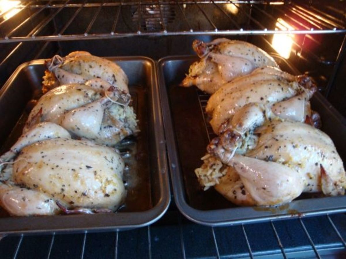 Stuffed cornish game hens with wild rice chestnuts and mushrooms HubPages
