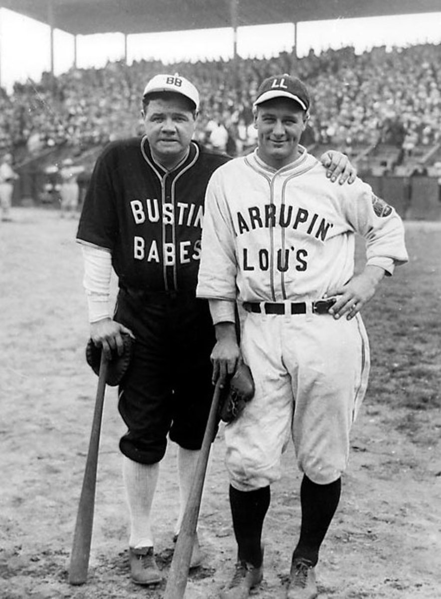 Babe Ruth and Lou Gehrig on another barnstorming tour