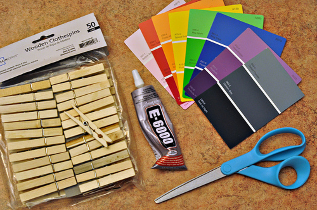 Easy DIY Paint Chip Sample Arts and Crafts Projects How to Make