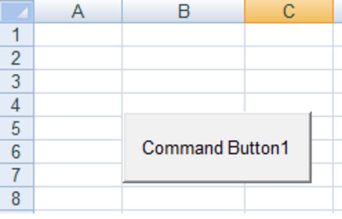 Command button created in Excel 2007 or Excel 2010.