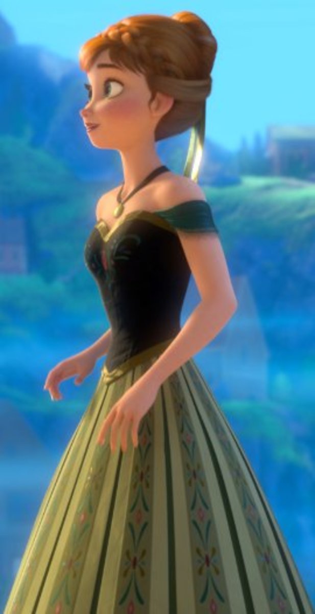Anna's Green Dress from Frozen on Facebook