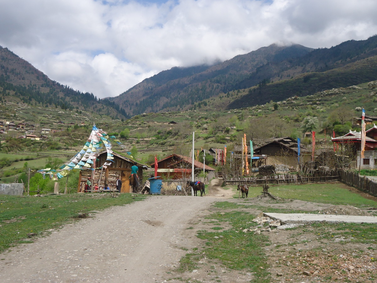 The Tibetan Village in Jiuzhaigou Valley