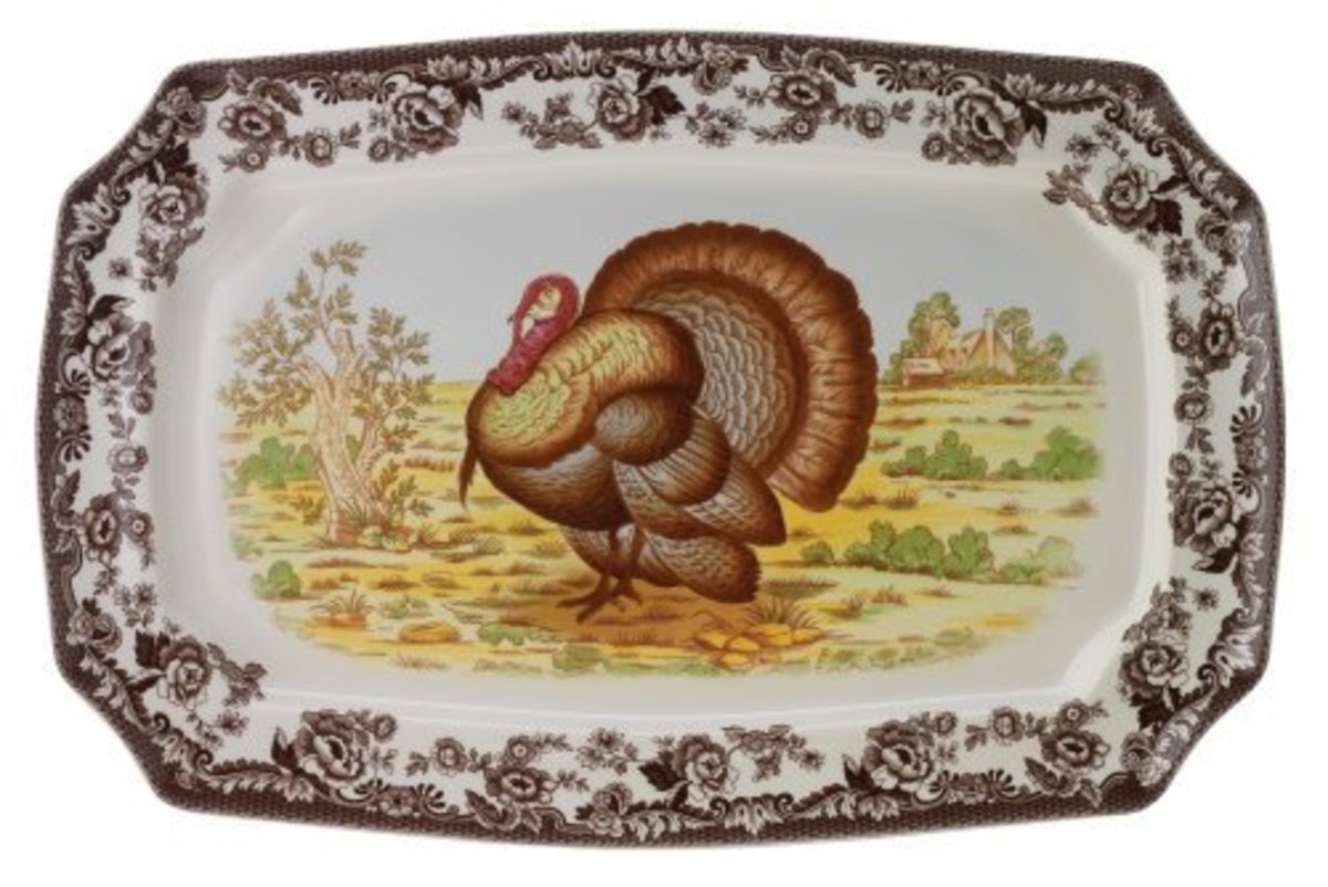 Elegant Heirloom Thanksgiving Turkey Platter