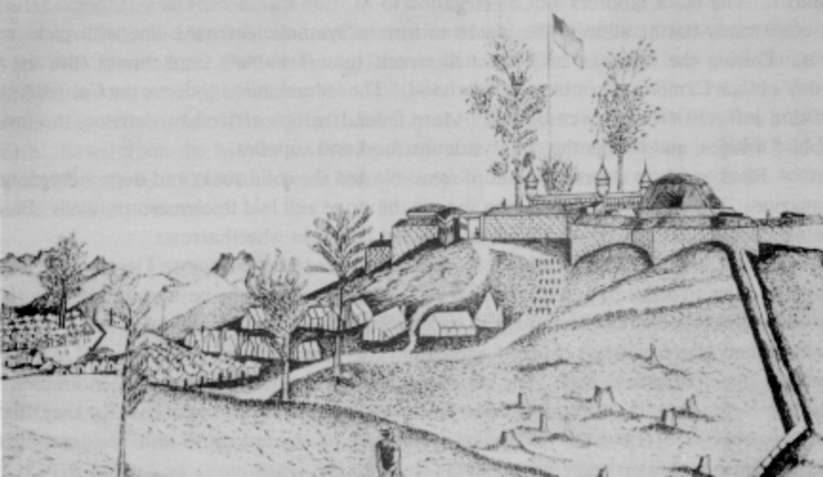 Sketch of Fort Negley at Nashville, TN