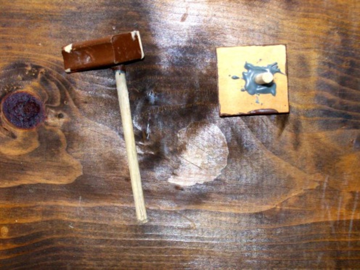 Dowel epoxied in drill holes -