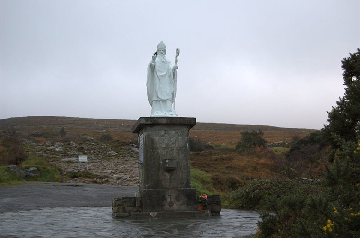 St. Patrick monument in Croagh (Patrick, Irelandâ€™s â€œholy mountainâ€)