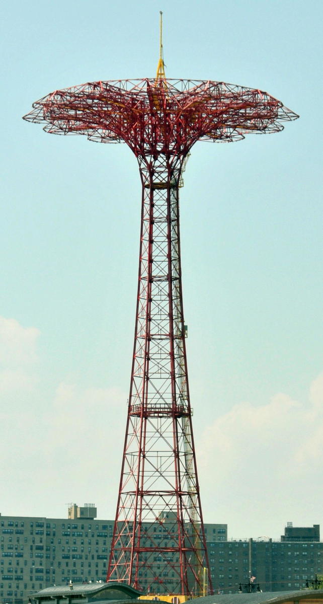 The last remaining artifact from Steeplechase Park, the Parachute Jump.