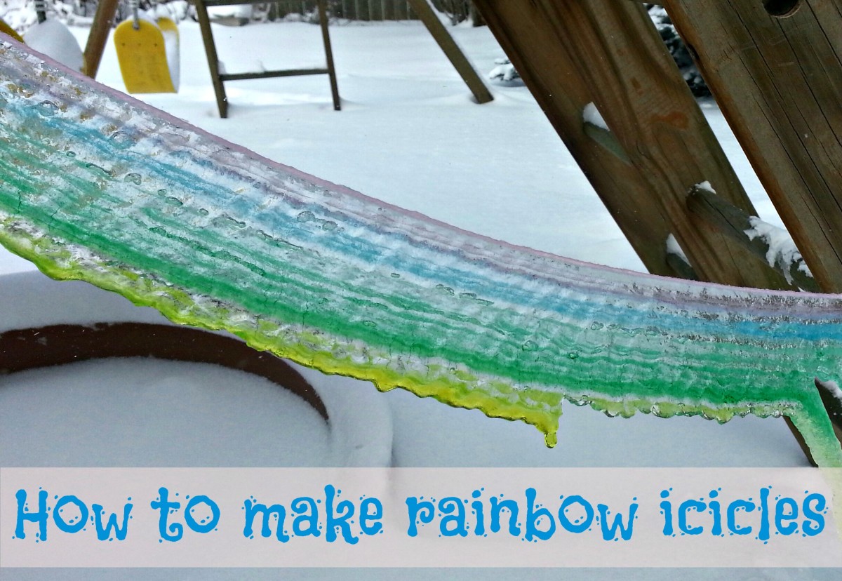 Ice Art How to Make Rainbow Icicles HubPages