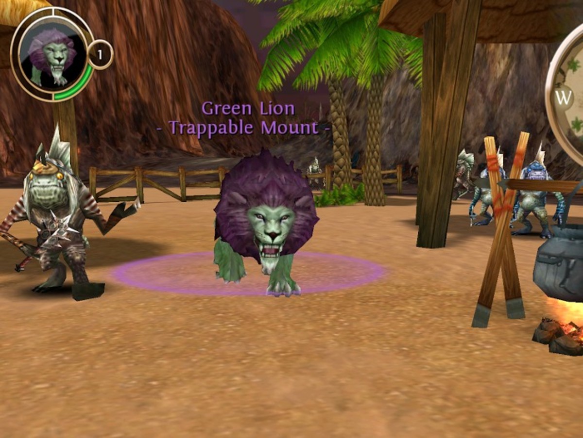 Green lion (for Orcs) is Salty Head Village, Skinskaald Rift