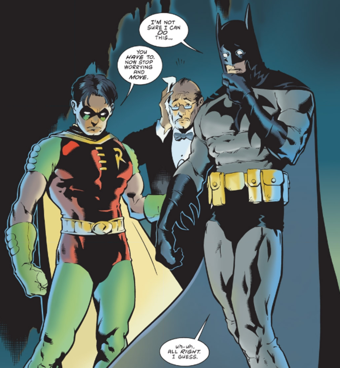 Batman and Robin switch ages and costumes