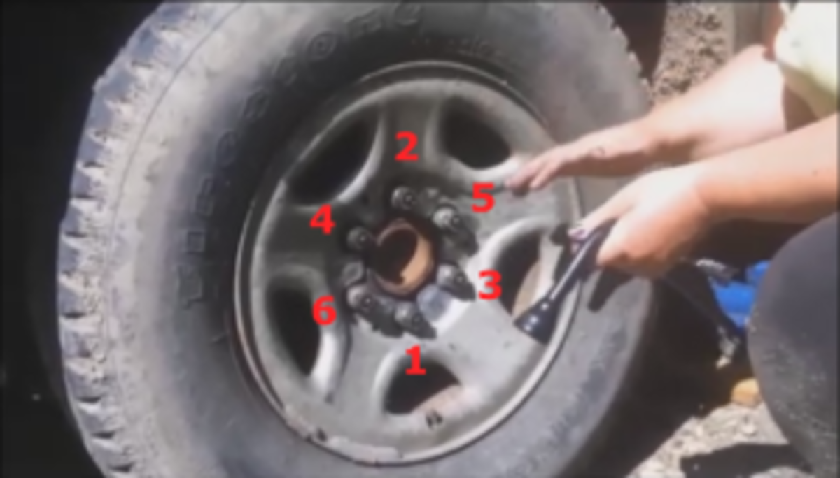 It is very important when you tighten the lug nuts that you alternate studs 180 degrees from one tightened stud to the next.