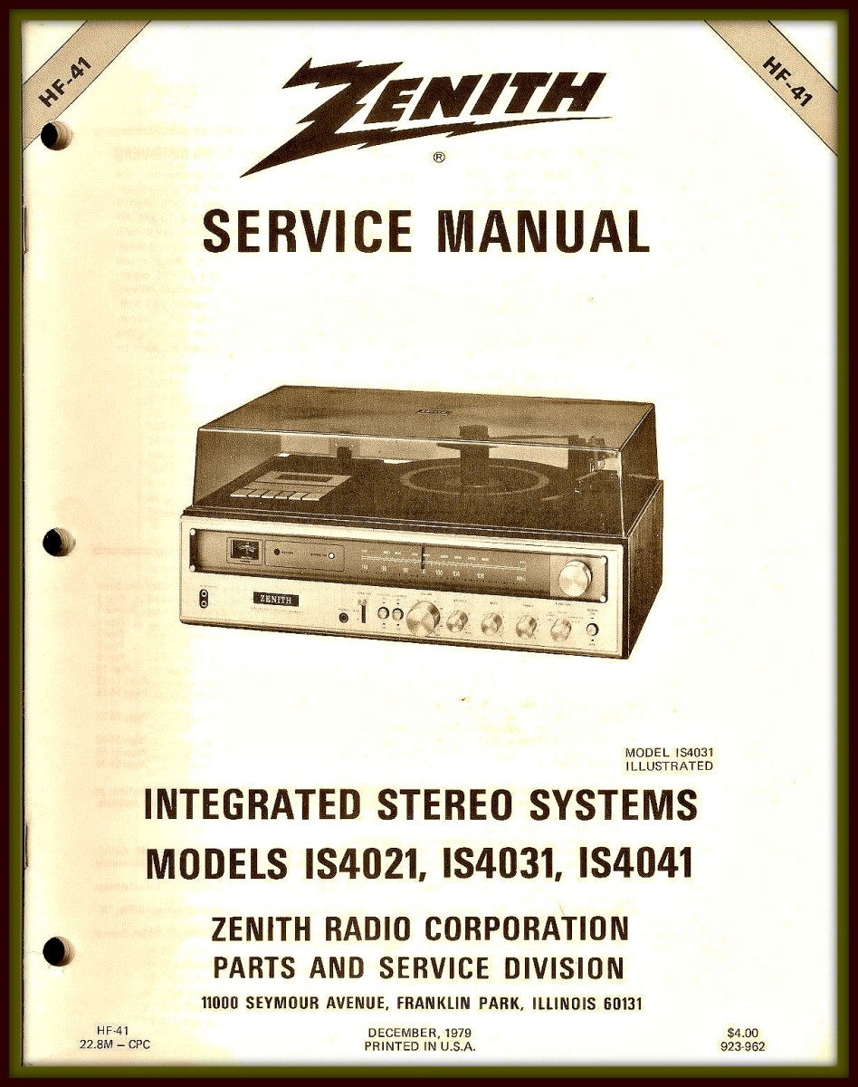 The Zenith Integrated Stereo System Model IS4041 HubPages
