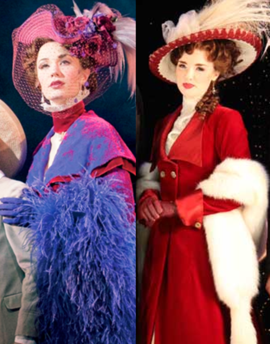 Original costume on left and on the Australian on the right