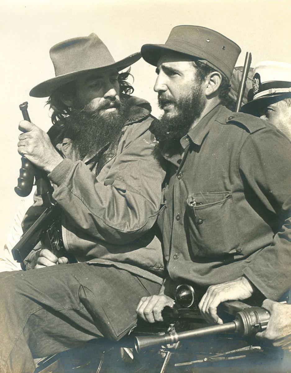 Fidel Castro (right)