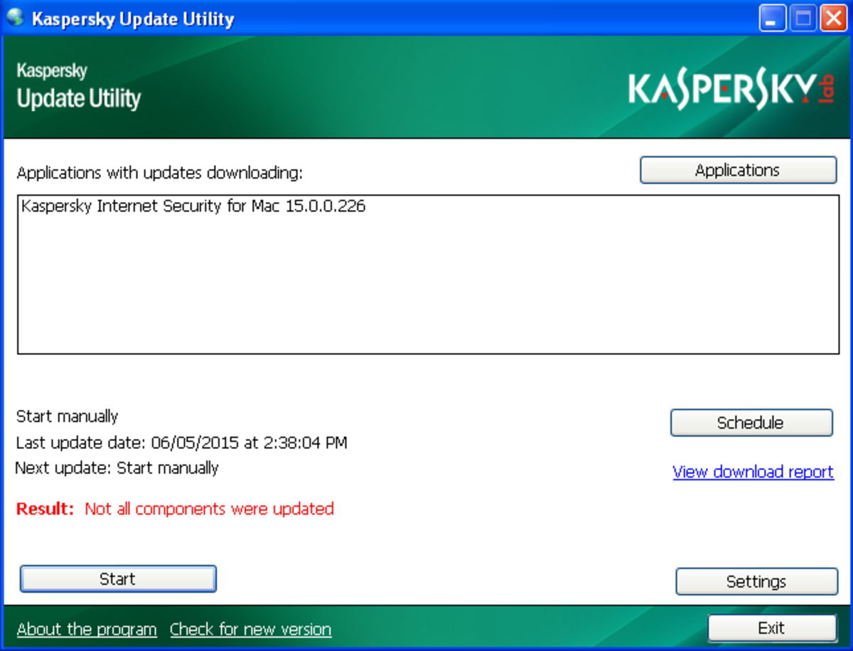 Picture for Kaspersky update tool