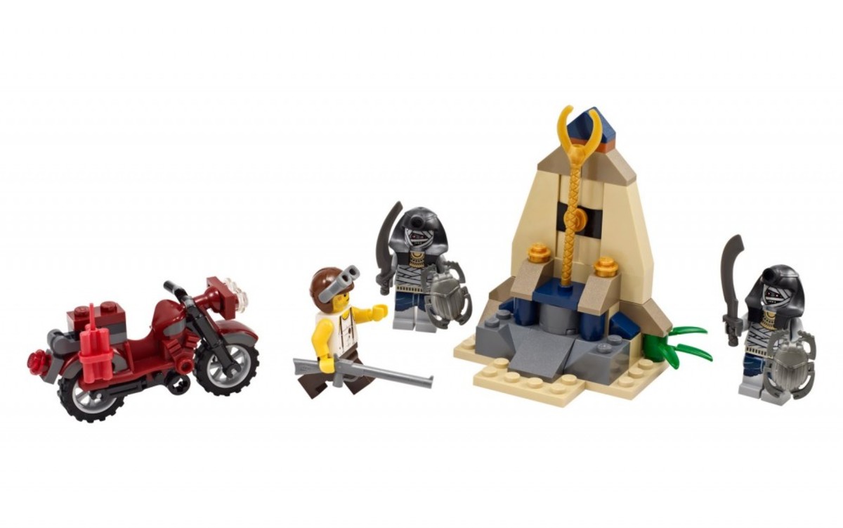 LEGO Pharaoh's Quest Golden Staff Guardians 7306 Minifigures Assembled 