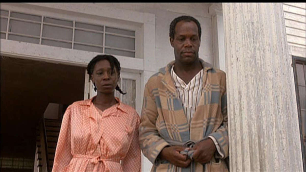 Whoopi Goldberg and Danny Glover in "The Color Purple" (1985)