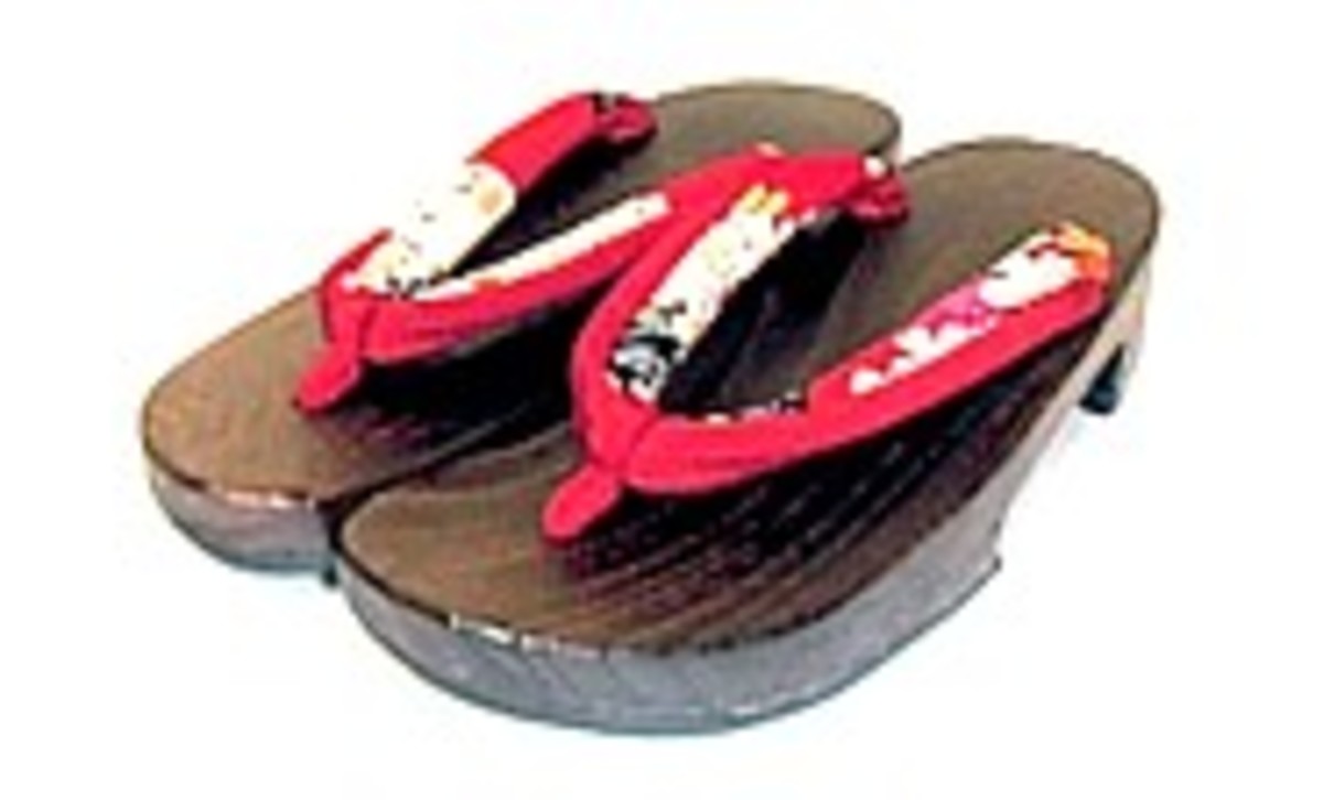 Modern geta sandals