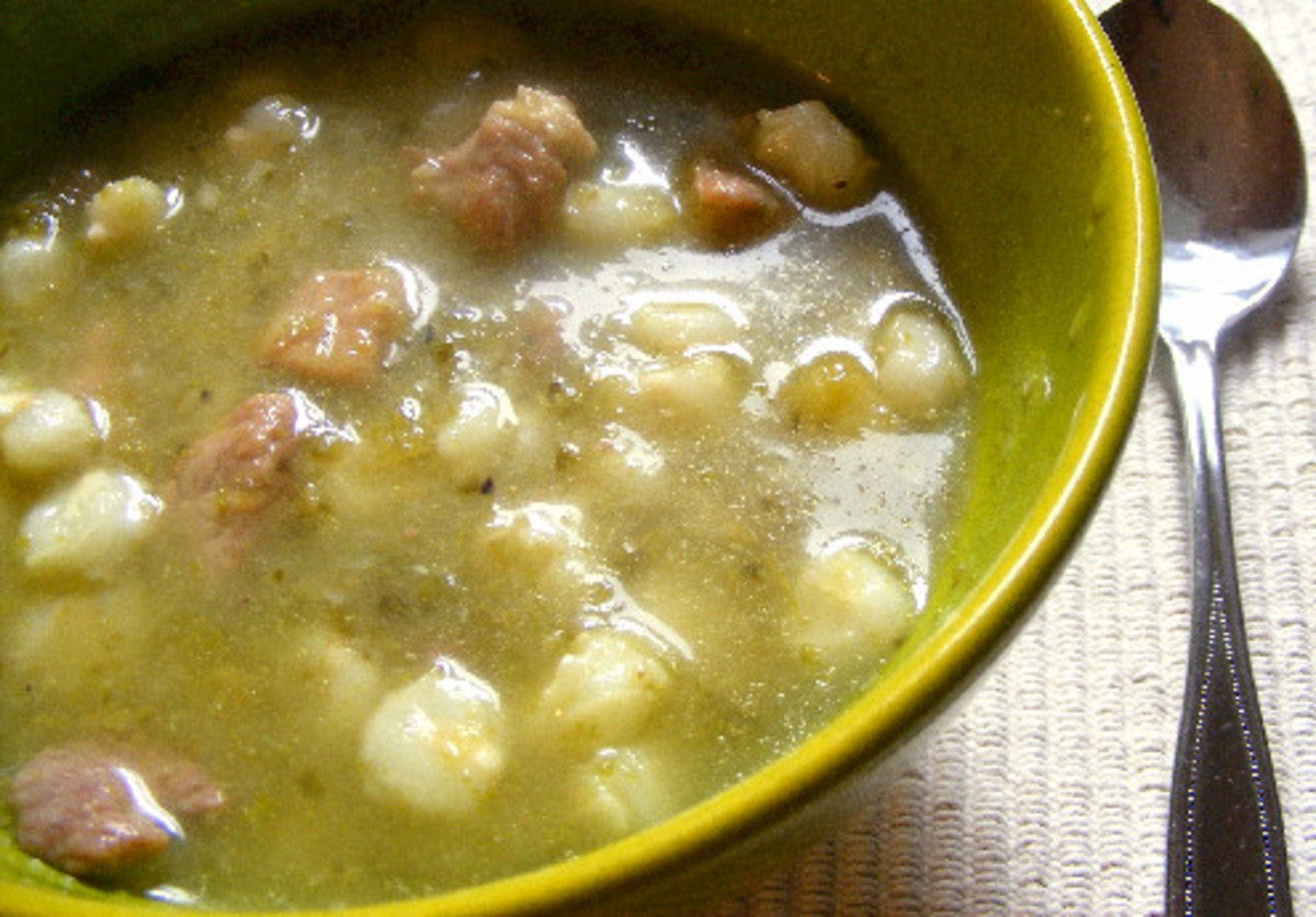 Posole: A Spicy,Tangy Mexican Winter Soup Redolent with Hominy