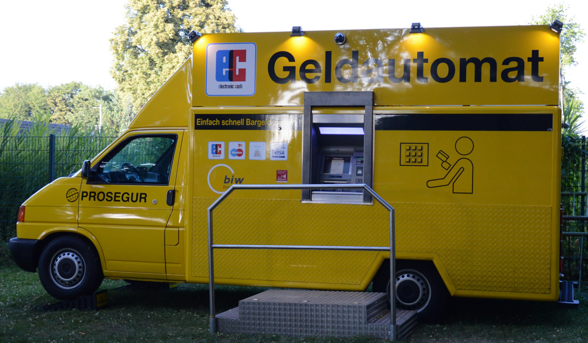 A mobile ATM in Germany